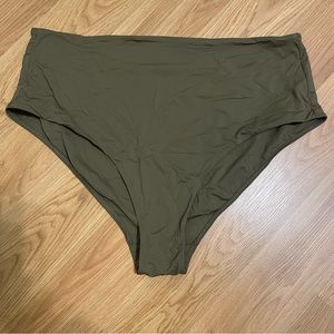 Everlane High Rise Bottoms Beech Green XL